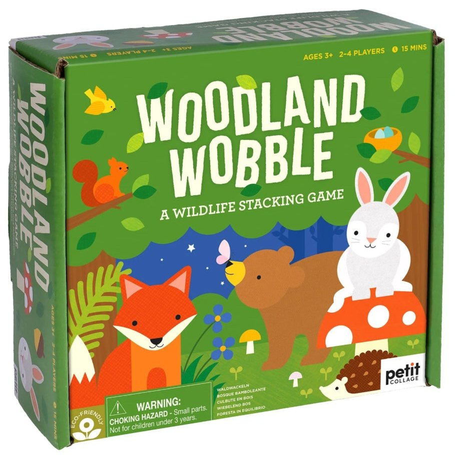 Petit Collage Woodland Wobble Wooden Game - hip-kid