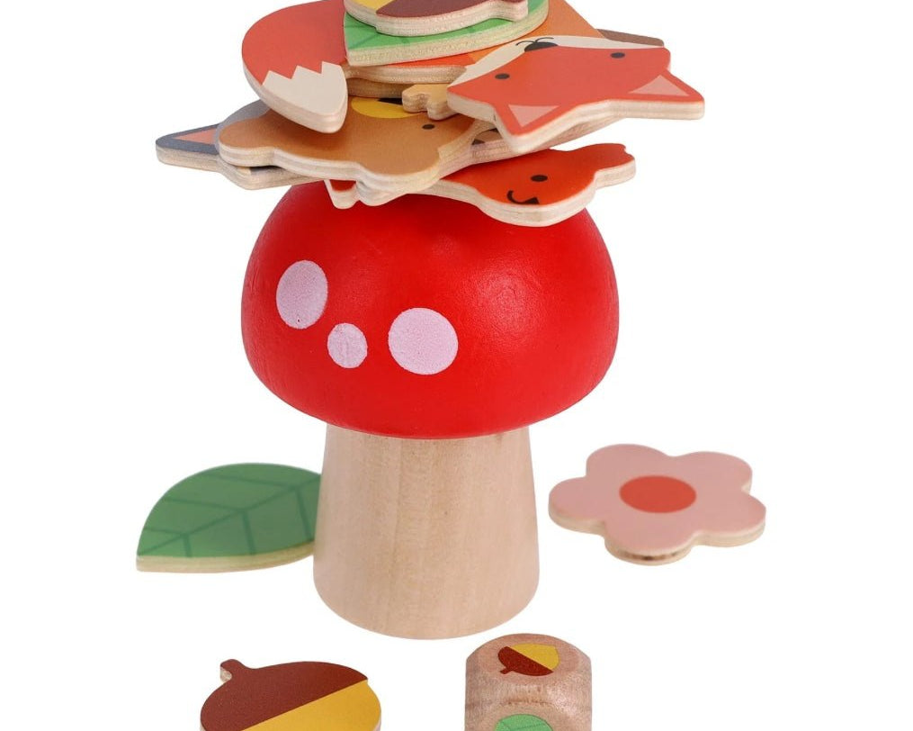 Petit Collage Woodland Wobble Wooden Game - hip-kid