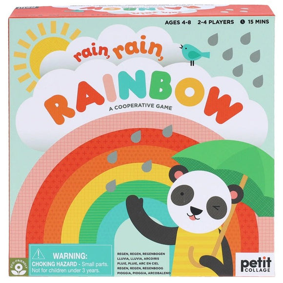 Petit Collage Rain Rainbow Game - hip-kid