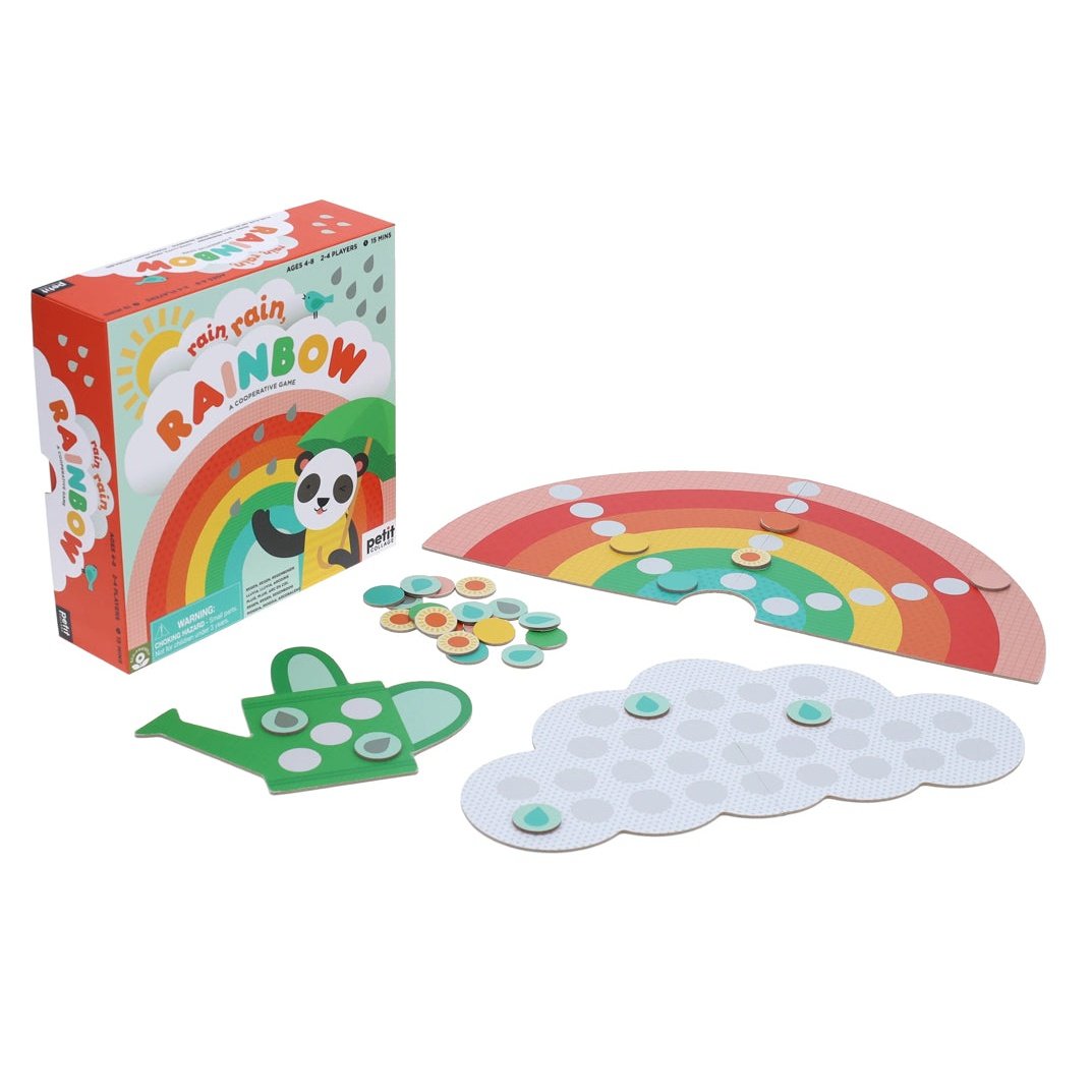 Petit Collage Rain Rainbow Game - hip-kid