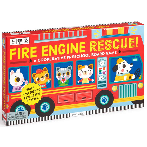Mudpuppy Fire Engine Rescue - hip-kid