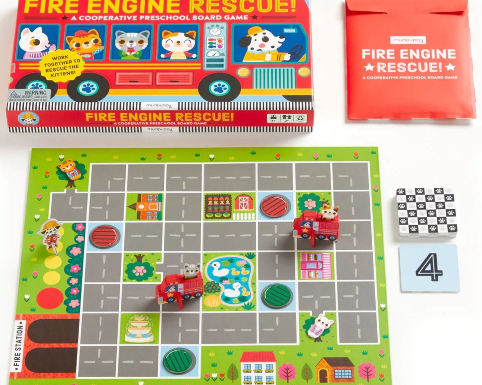 Mudpuppy Fire Engine Rescue - hip-kid