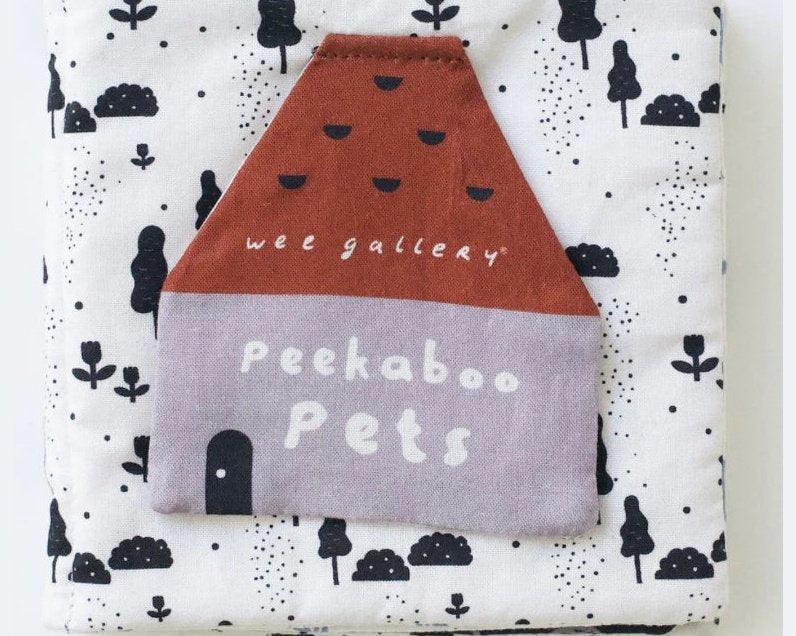 Wee Gallery Peekaboo Pets Crinkle Book - hip-kid