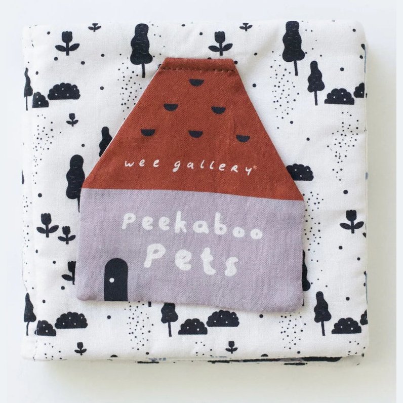 Wee Gallery Peekaboo Pets Crinkle Book - hip-kid