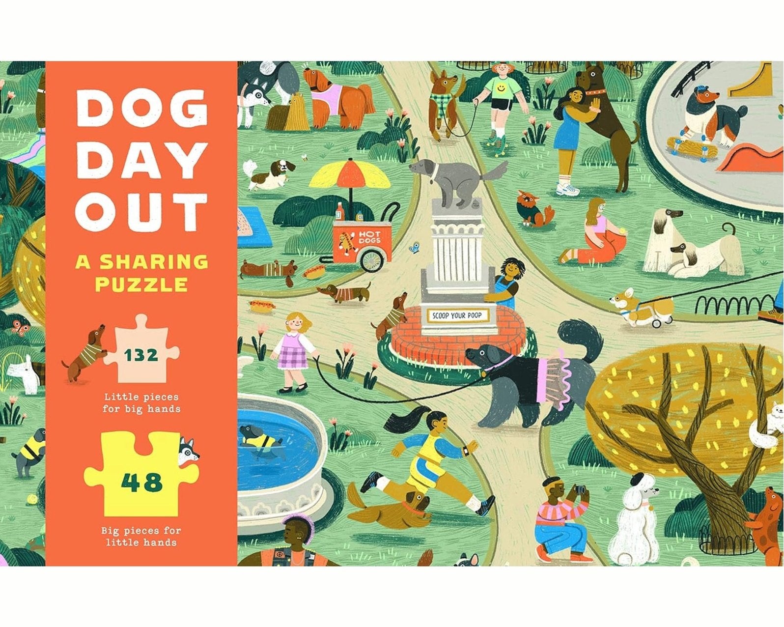 Dog Day Out - A Sharing Puzzle - hip-kid