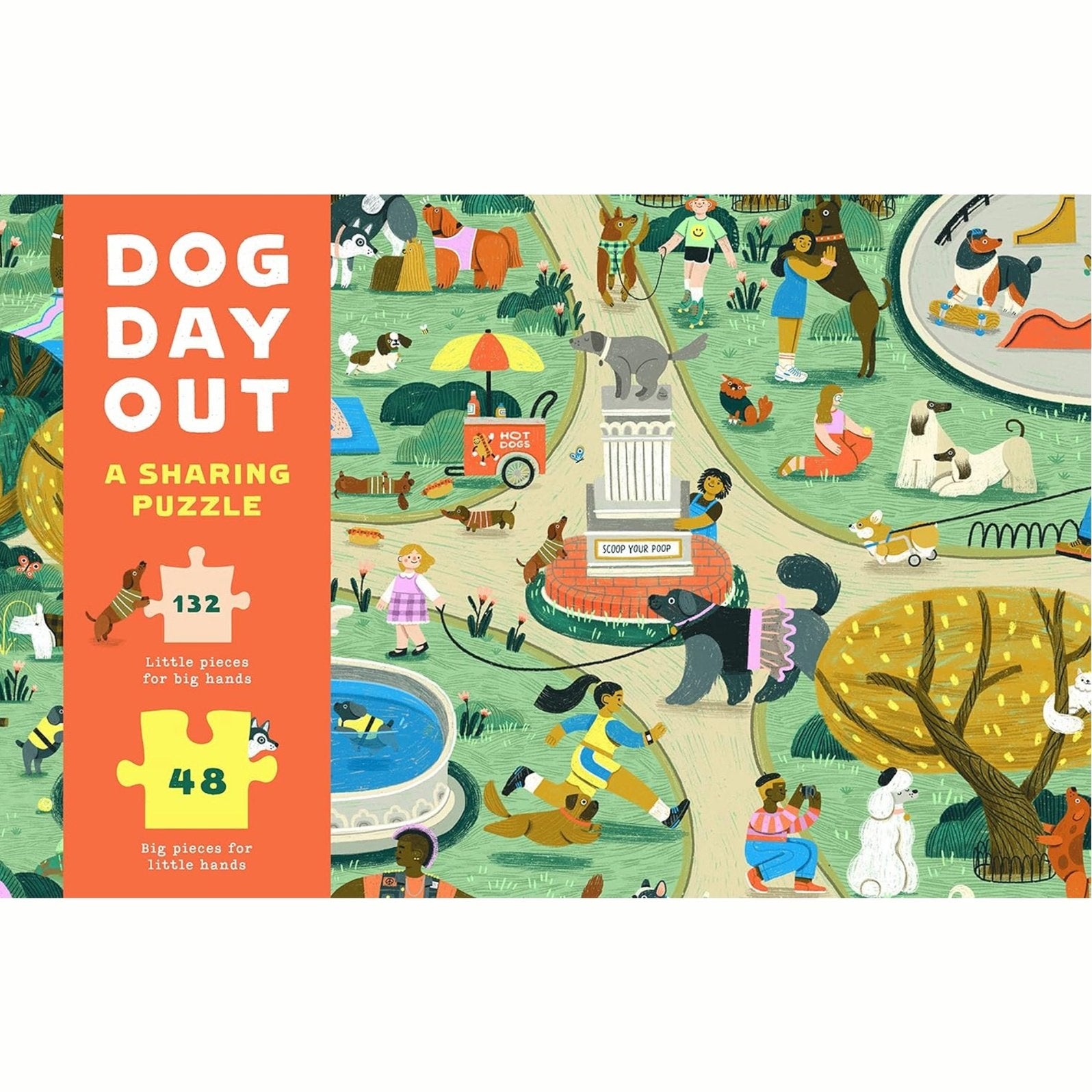 Dog Day Out - A Sharing Puzzle - hip-kid