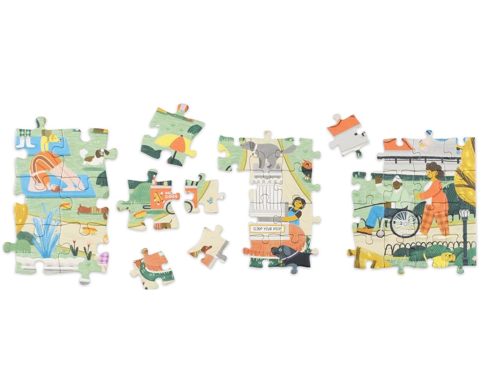 Dog Day Out - A Sharing Puzzle - hip-kid