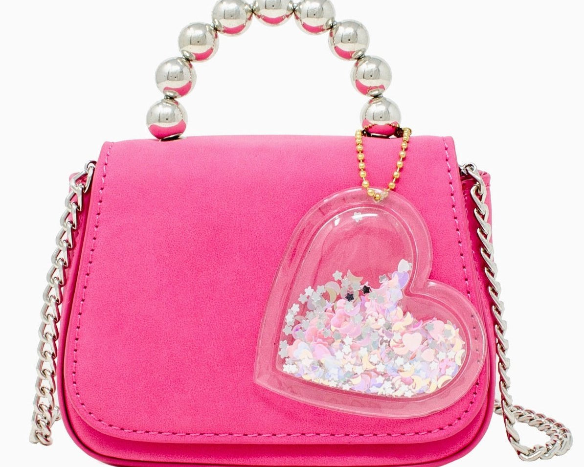 Zomi Gems - Tiny Metal Handle Heart Handbag - hip-kid
