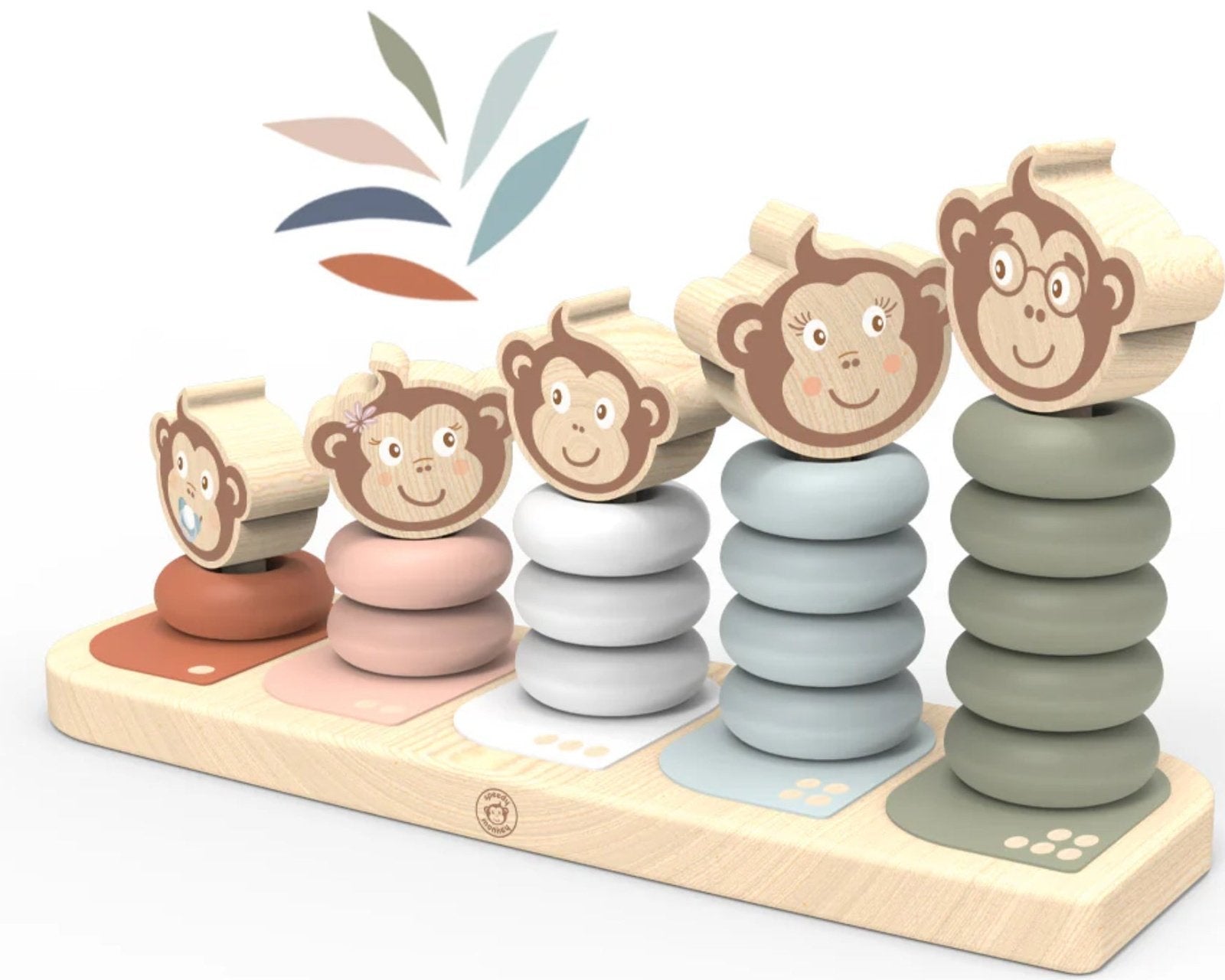 Speedy Monkey Monkey Family Stacker - hip-kid