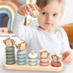 Speedy Monkey Monkey Family Stacker - hip-kid