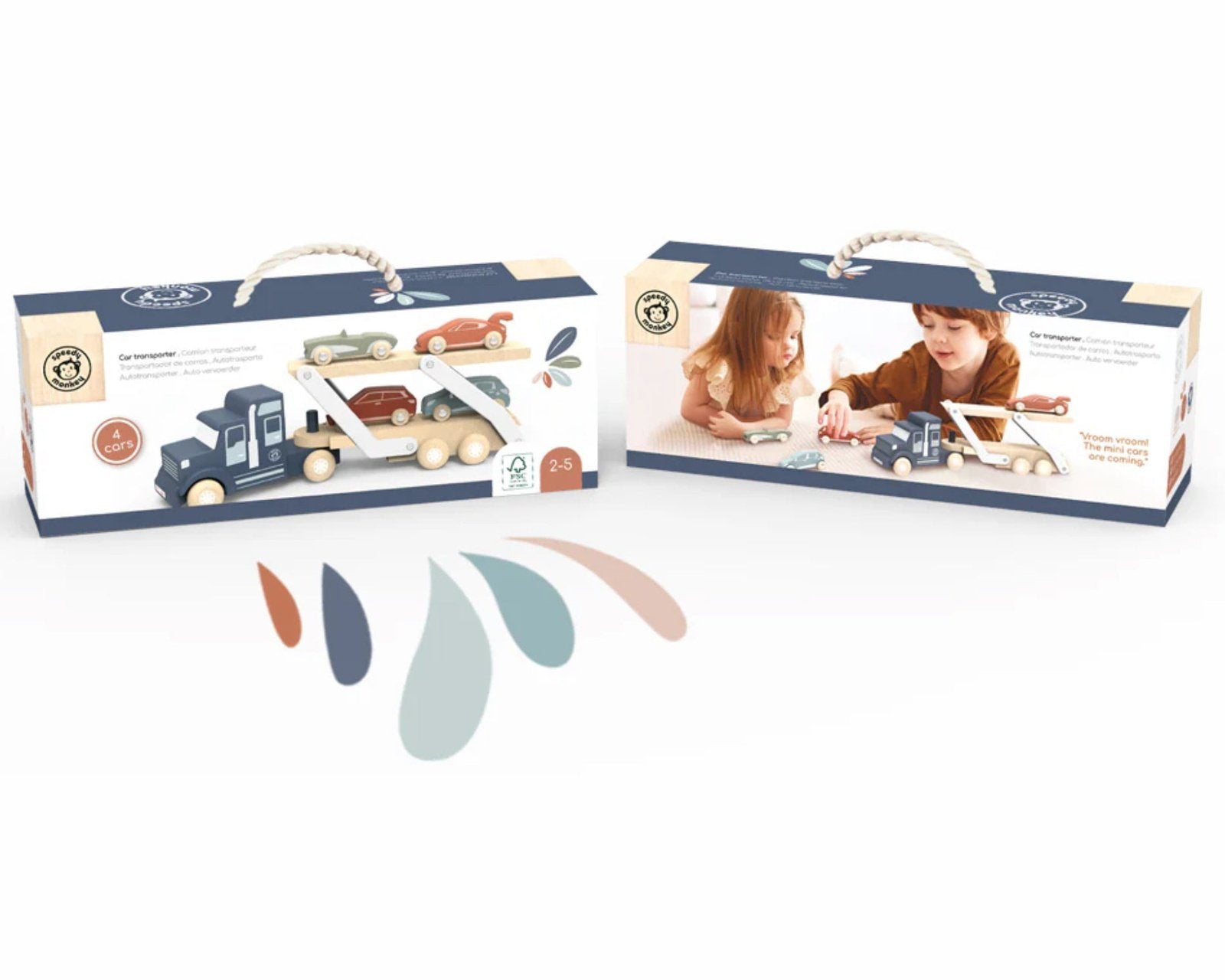 Speedy Monkey Car Transporter - hip-kid