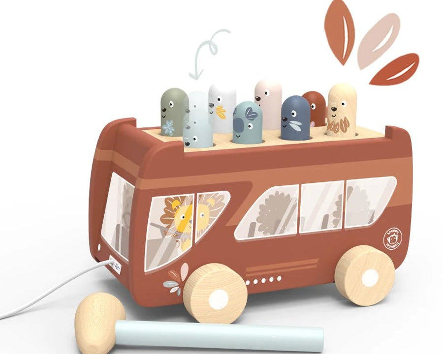 Speedy Monkey Bus Pounding Bench - hip-kid