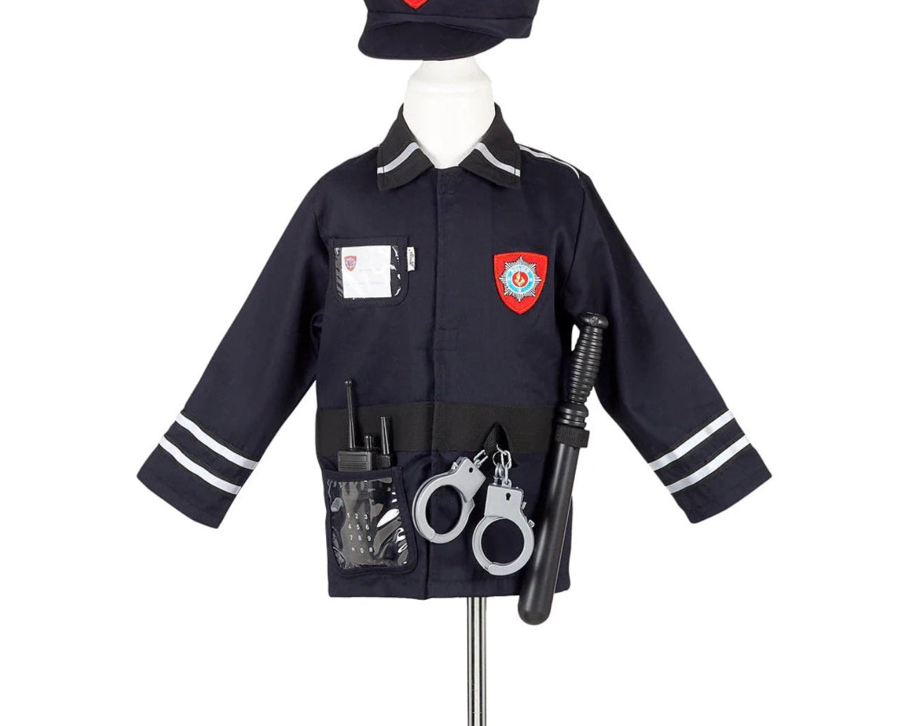 Speedy Monkey Souza Police Man Suit w/Accessories Size 4-7 Years - hip-kid