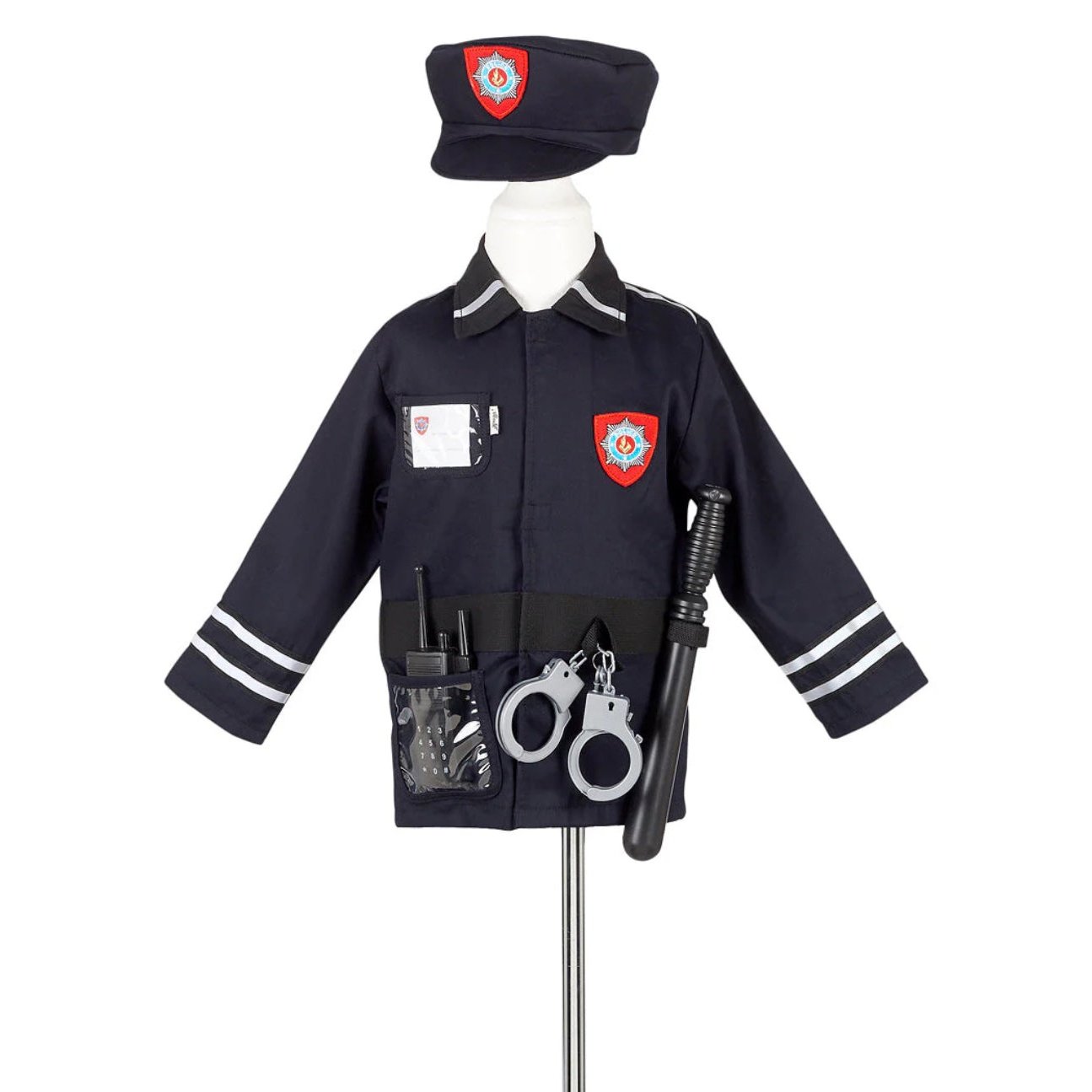 Speedy Monkey Souza Police Man Suit w/Accessories Size 4-7 Years - hip-kid