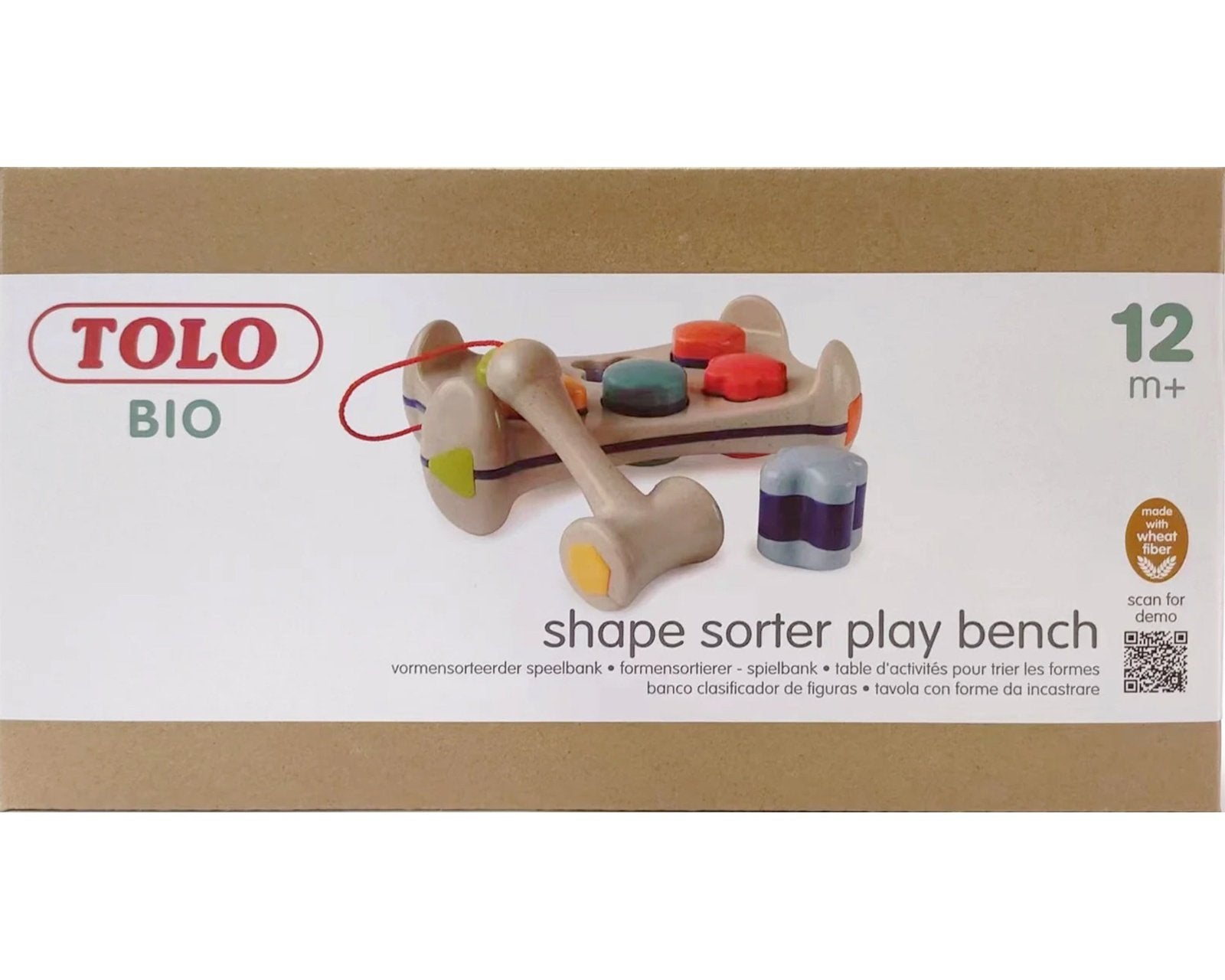 Speedy Monkey Tolo Shape Sorter Play Bench - hip-kid