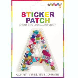 Iscream Initial Confetti Sticker Sticker Patch - hip-kid