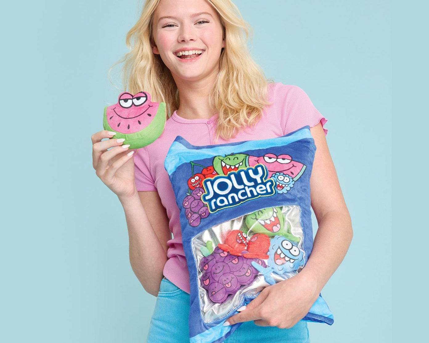 Iscream Jolly Rancher Packaging Fleece Pillow - hip-kid