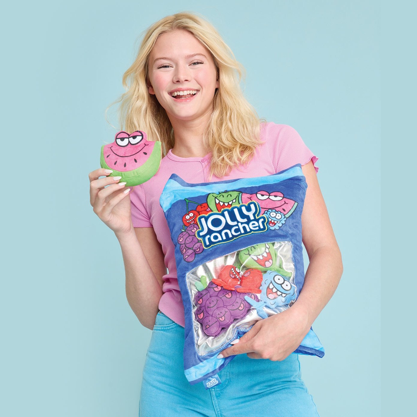 Iscream Jolly Rancher Packaging Fleece Pillow - hip-kid