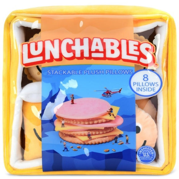 Iscream Lunchables Turkey & Cheese Packaging Fleece Pillow - hip-kid