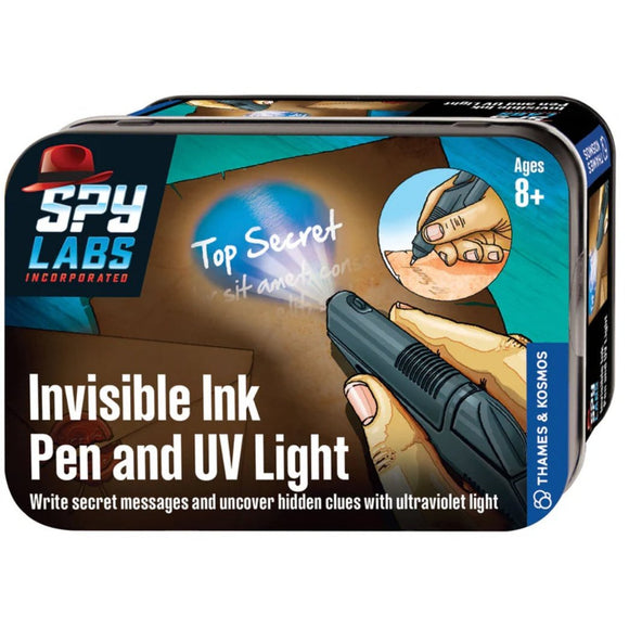 Thames & Kosmos Spy Labs:Invisible Ink Pen & UV Light - hip-kid
