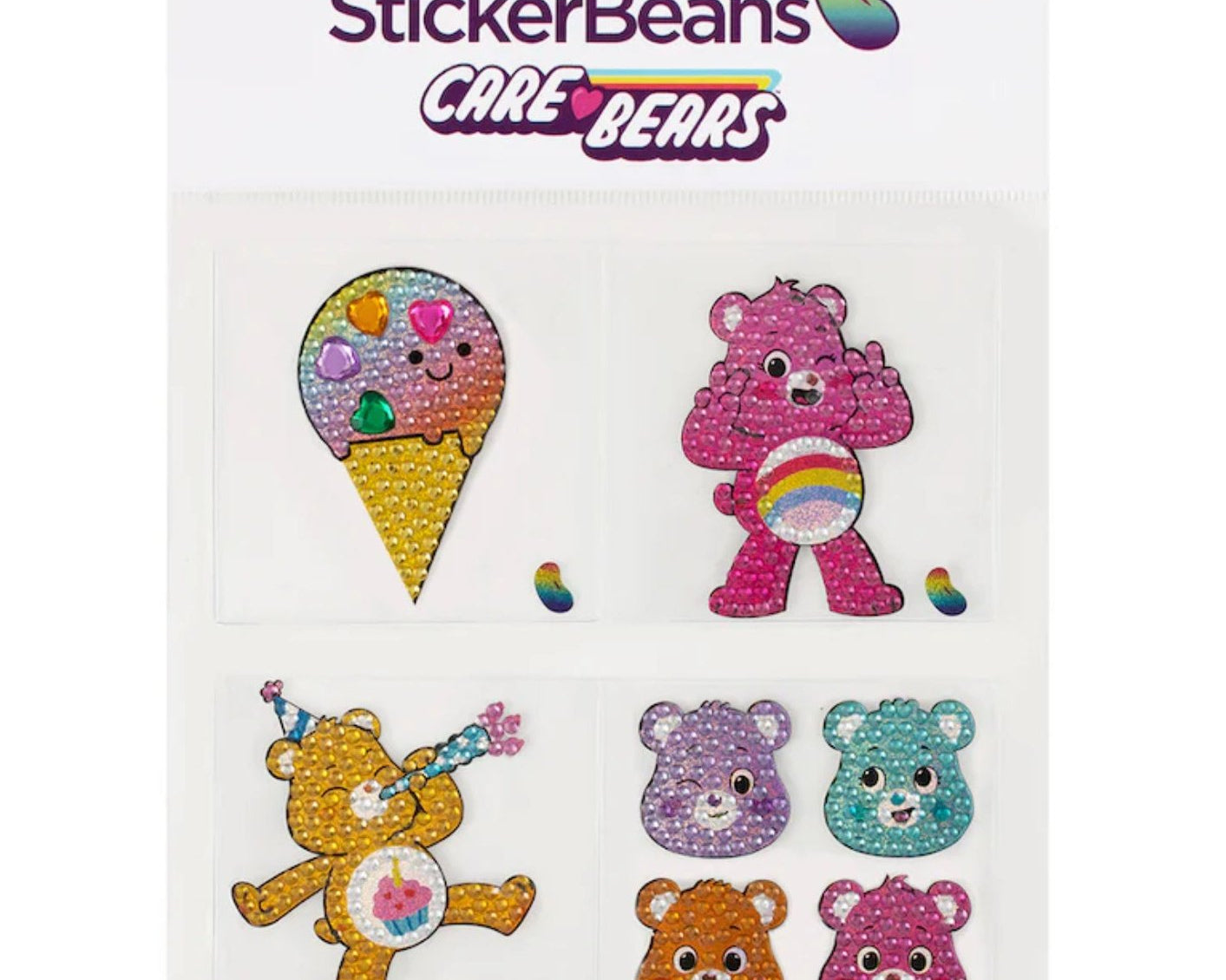 Sticker Beans - Care Bears Set of 4 #2 - hip-kid