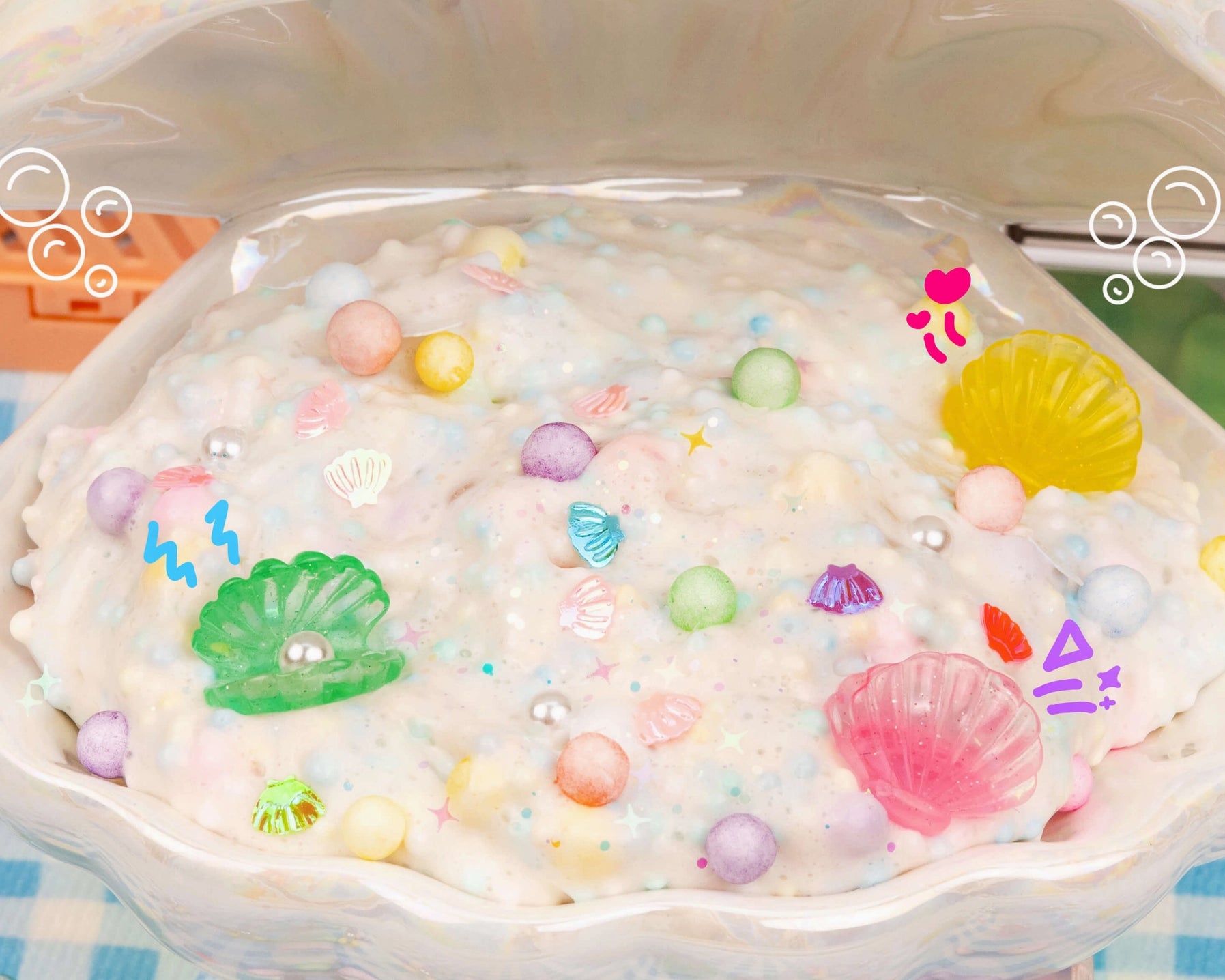 Kawaii Slime Company Seafood Glossy Semi-Floam Slime - hip-kid