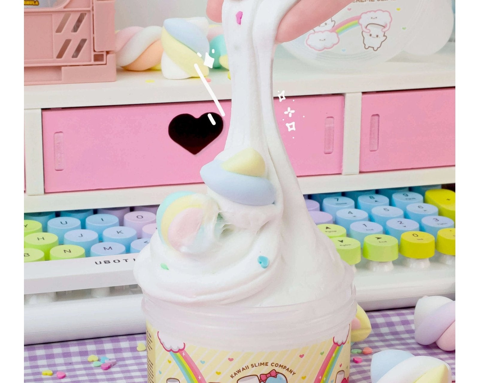 Kawaii Slime Company Fluffy Goo Classic Marshmallow Slime - hip-kid