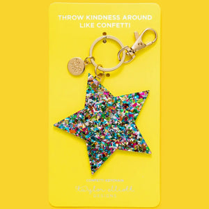 Taylor Elliott Designs Confetti Star Acrylic Keychain - hip-kid