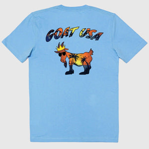 Goat USA Palm Tree T-Shirt - Carolina Blue - hip-kid