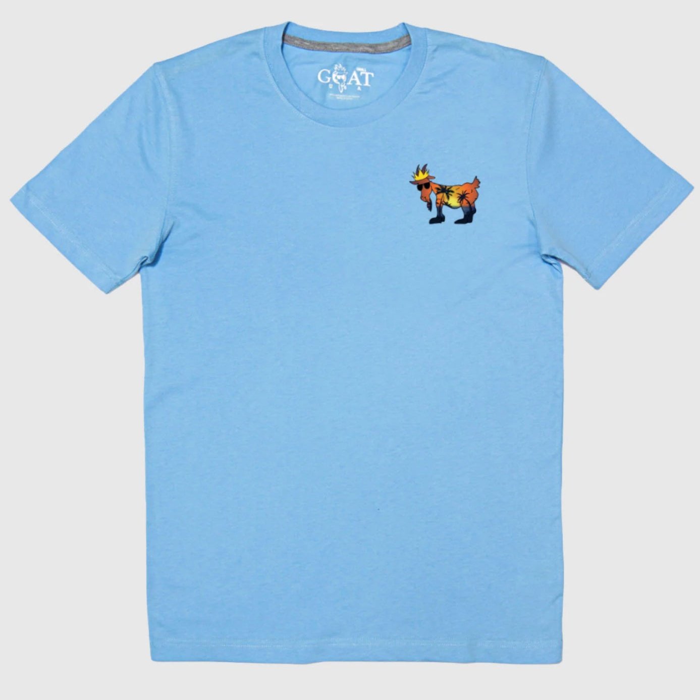 Goat USA Palm Tree T-Shirt - Carolina Blue - hip-kid