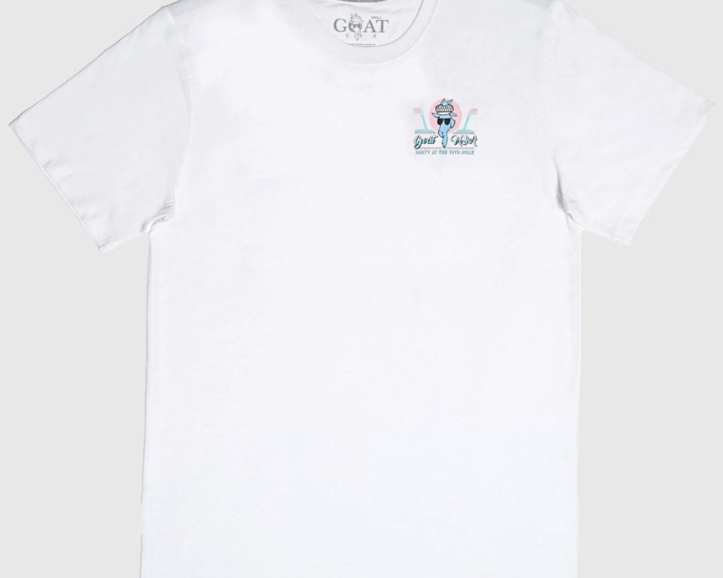 Goat USA Party At The 19th Hole T-Shirt - White - hip-kid