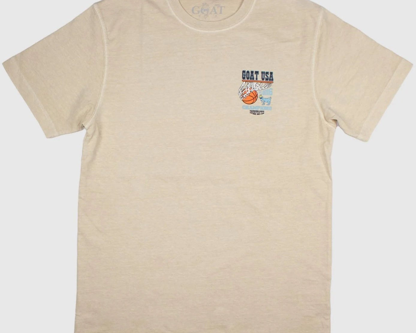Goat USA Undefeated Basketball T-Shirt - Sand Shell - hip-kid