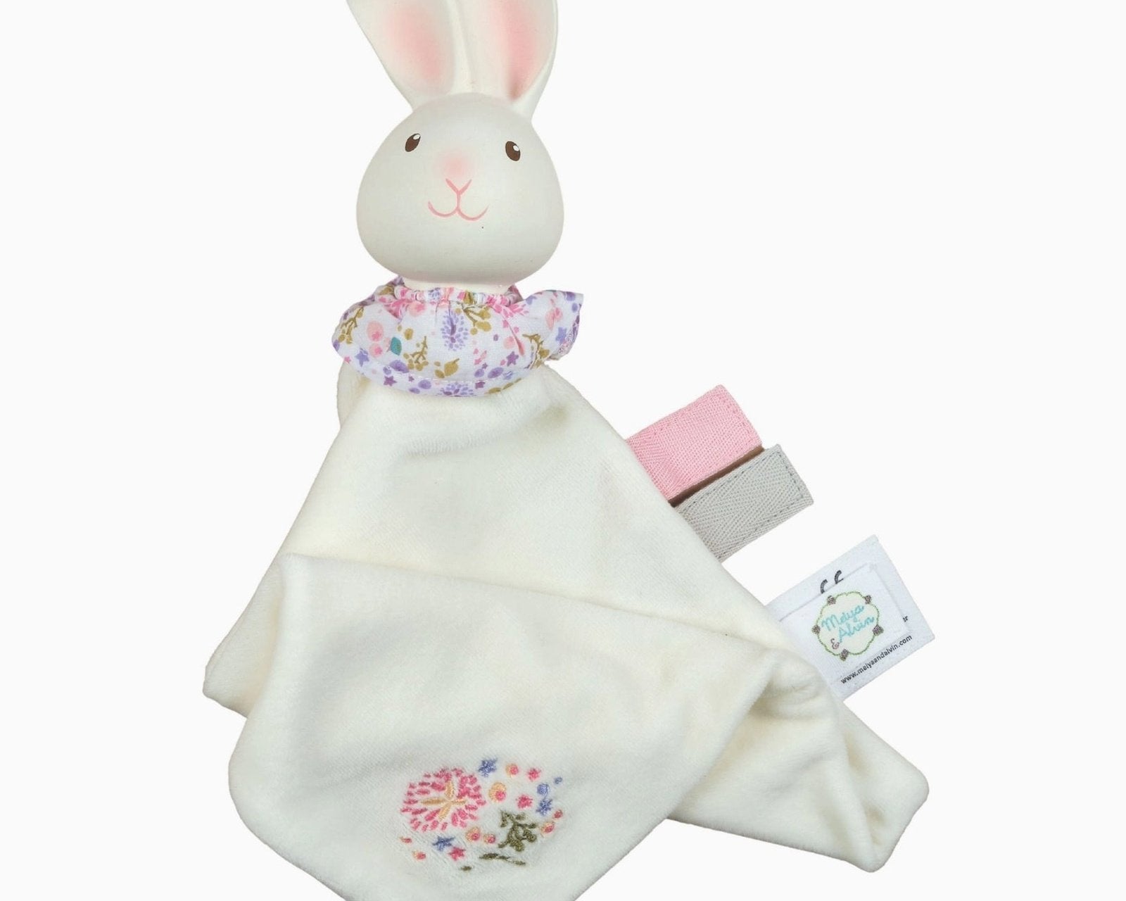 Tikiri Havah the Bunny Snuggly with Rubber Head - hip-kid