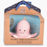 Tikiri Octopus Natural Organic Rubber Teether, Rattle & Bath Toy - hip-kid