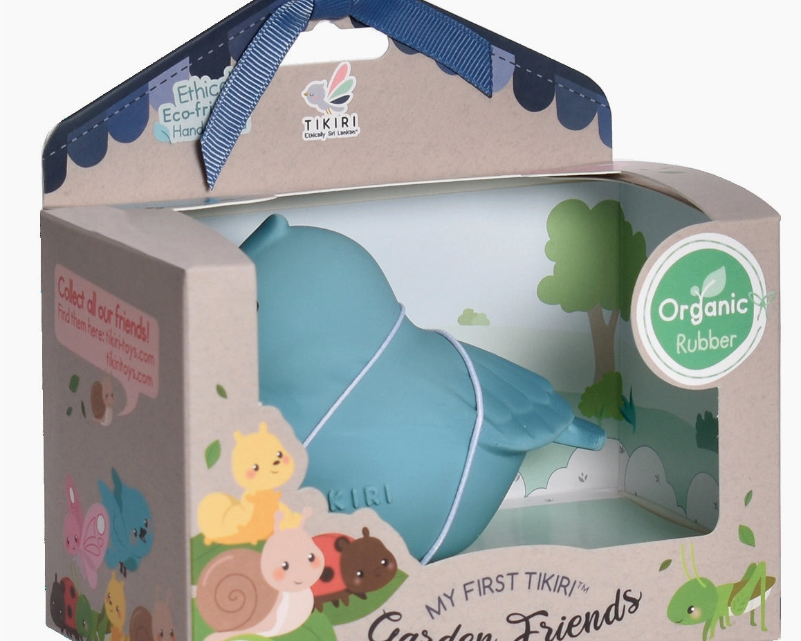 Tikiri Bird Natural Organic Rubber Teether, Rattle & Bath Toy (Copy) - hip-kid