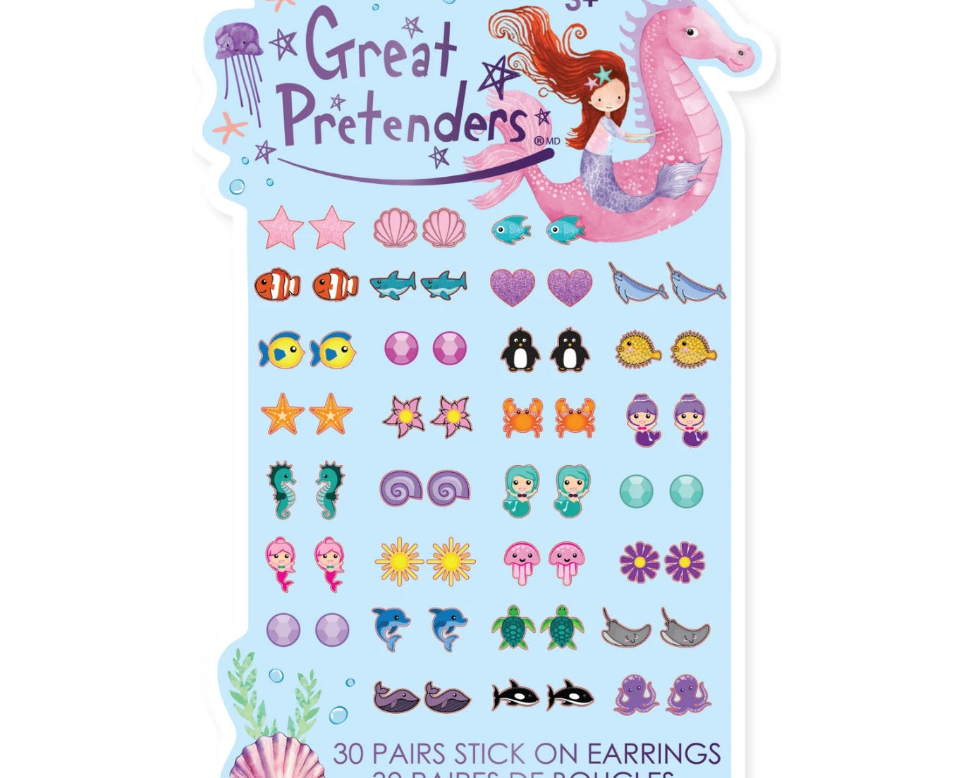 CEC  Mermaid Earring Stickers * New * - hip-kid