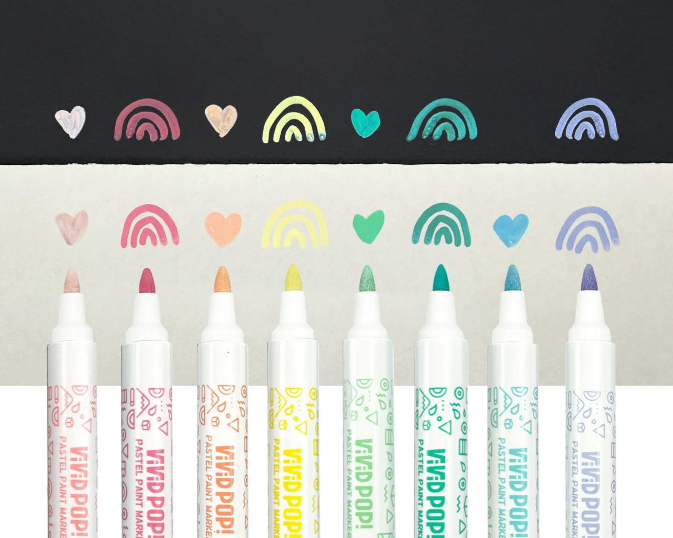 Ooly Vivid Pop! Water Based Paint Markers - Pastel - hip-kid
