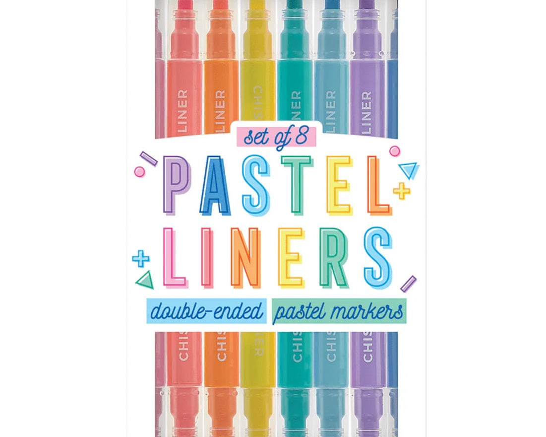 Ooly Pastel Liners Double Ended Markers - hip-kid