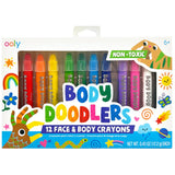 Ooly Body Doodlers Face & Body Crayons Set of 12 - hip-kid