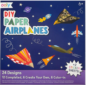 Ooly DIY Paper Air Planes - Set of 24 Design - hip-kid