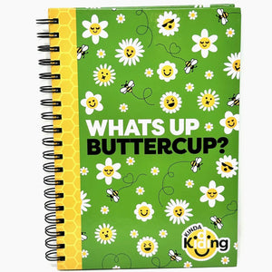 Sunshine & Glitter What’s Up Buttercup Spiral-Bound Notebook - hip-kid