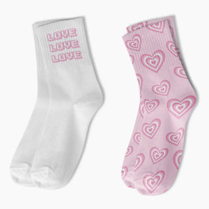 Top Trenz Crew Socks 2 Pack - Love - hip-kid