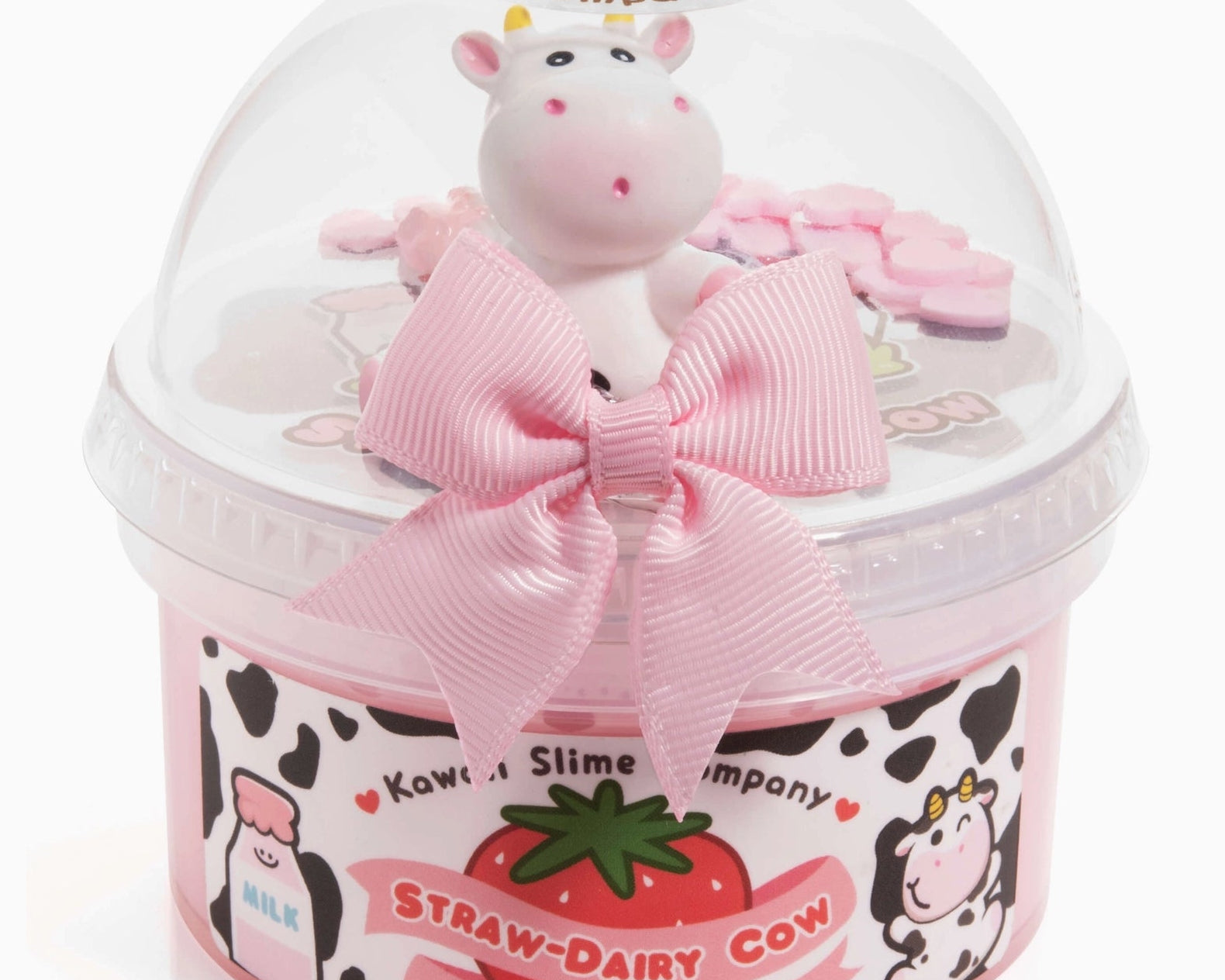 Kawaii Slime Company Straw-Dairy Cow 2 Slimes in 1 - hip-kid