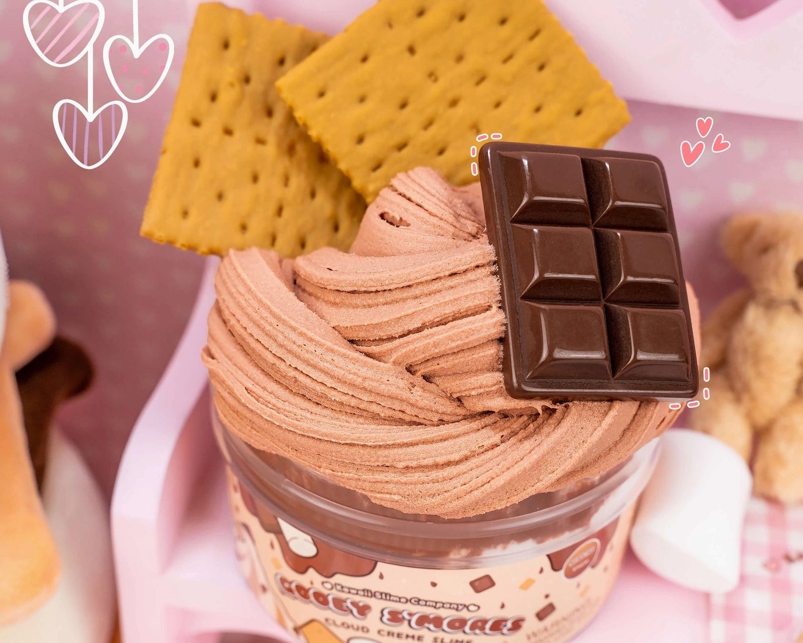 Kawaii Slime Company Gooey S’mores Cloud Crème Slime - hip-kid