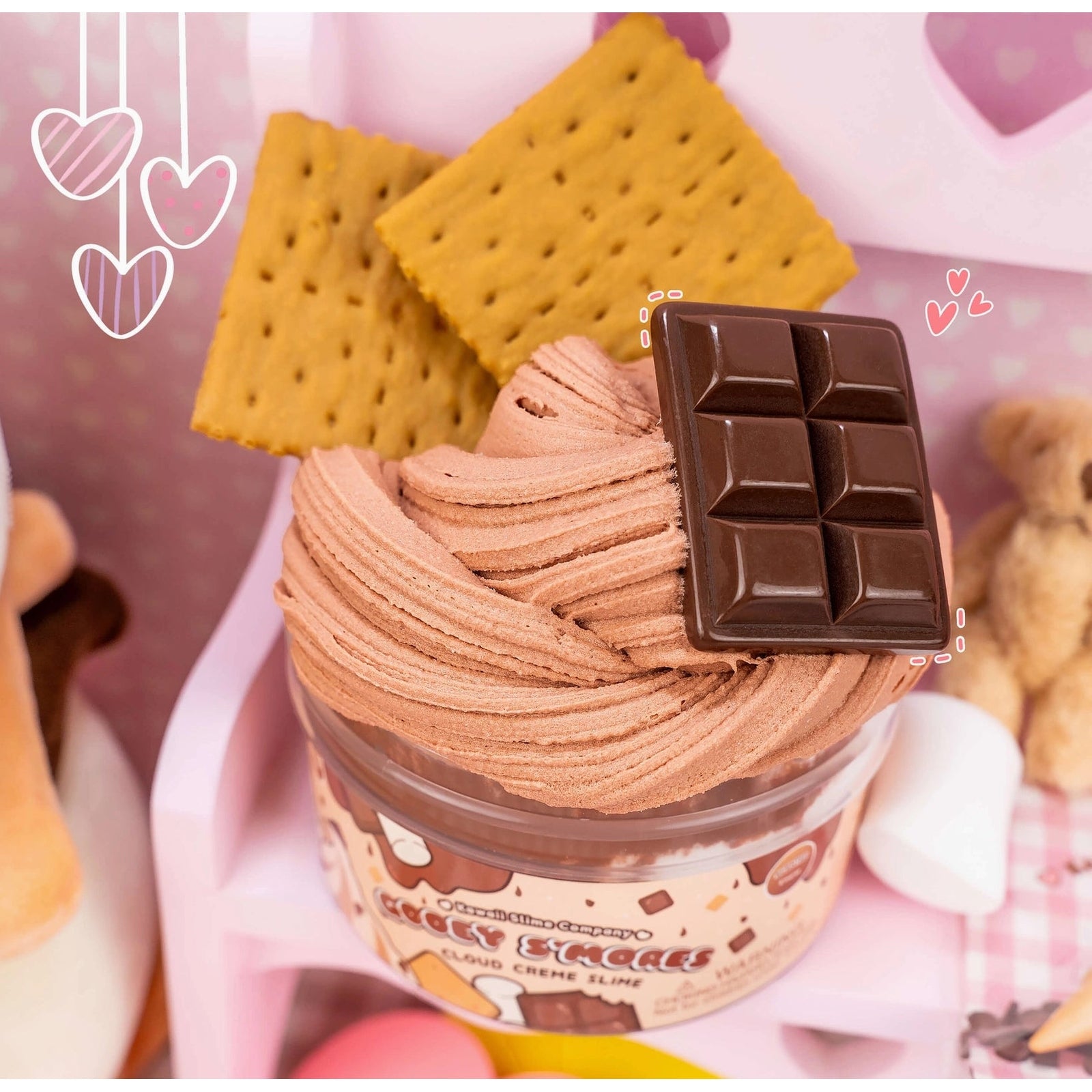 Kawaii Slime Company Gooey S’mores Cloud Crème Slime - hip-kid