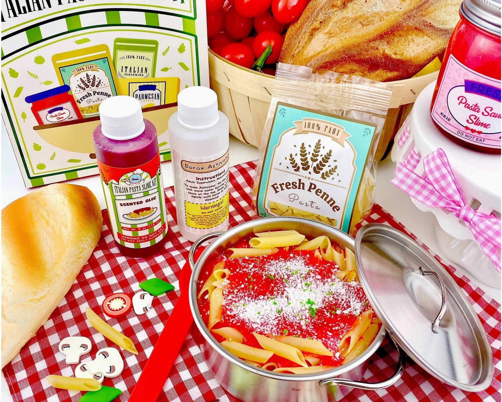 Kawaii Slime Company Shelly’s Italian Pasta DIY Slime Kit - hip-kid