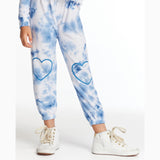 Chaser Denim Tie Dye Heart Hoodie & Pant Set - hip-kid