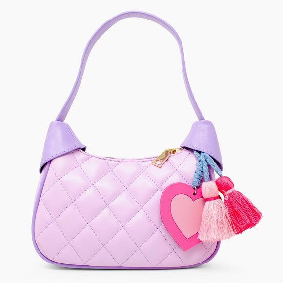 Zomi Gems - Kids Quilted Shoulder Bag - Purple