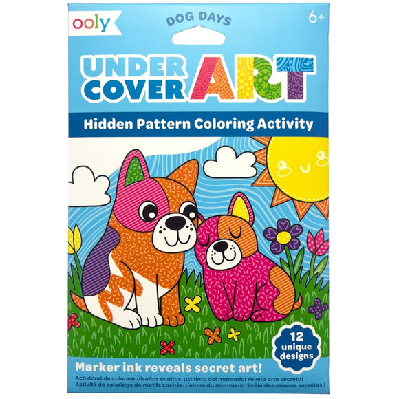 Ooly Undercover Art Hidden Patterns Coloring Activity - Dog Days