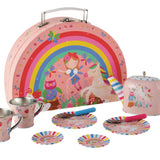 Floss & Rock Rainbow Fairy Tin Tea Set Foiled Case